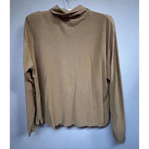 New Ecosport Womens Medium Organic Cotton Button Down Pajama Shirt Lightweight - Picture 2 of 8